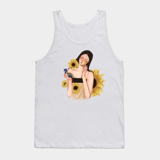 Thanaka and sunflowers Tank Top